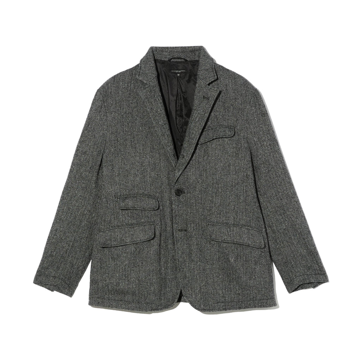 Andover Jacket - Grey Poly Wool Herringbone