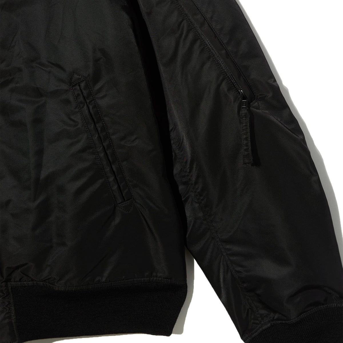 Aviator Jacket - Black Flight Satin Nylon