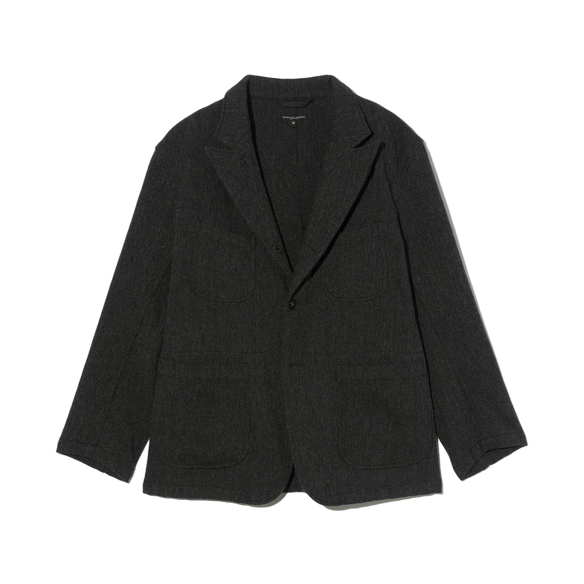 Bedford Jacket - Charcoal Wool Poly Heavy Tweed