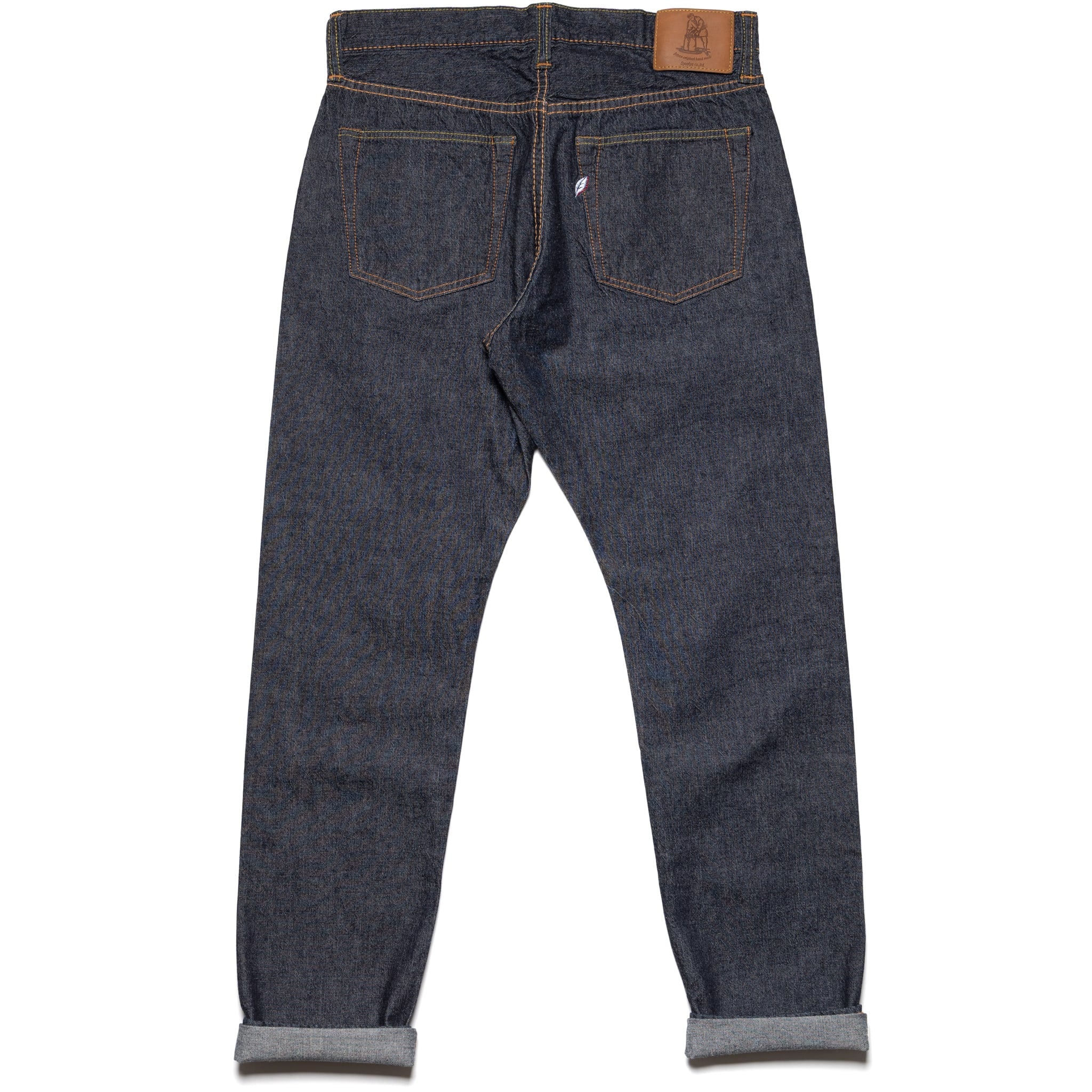1182-019 10oz Selvedge Denim Relaxed Tapered - Indigo x Natural White