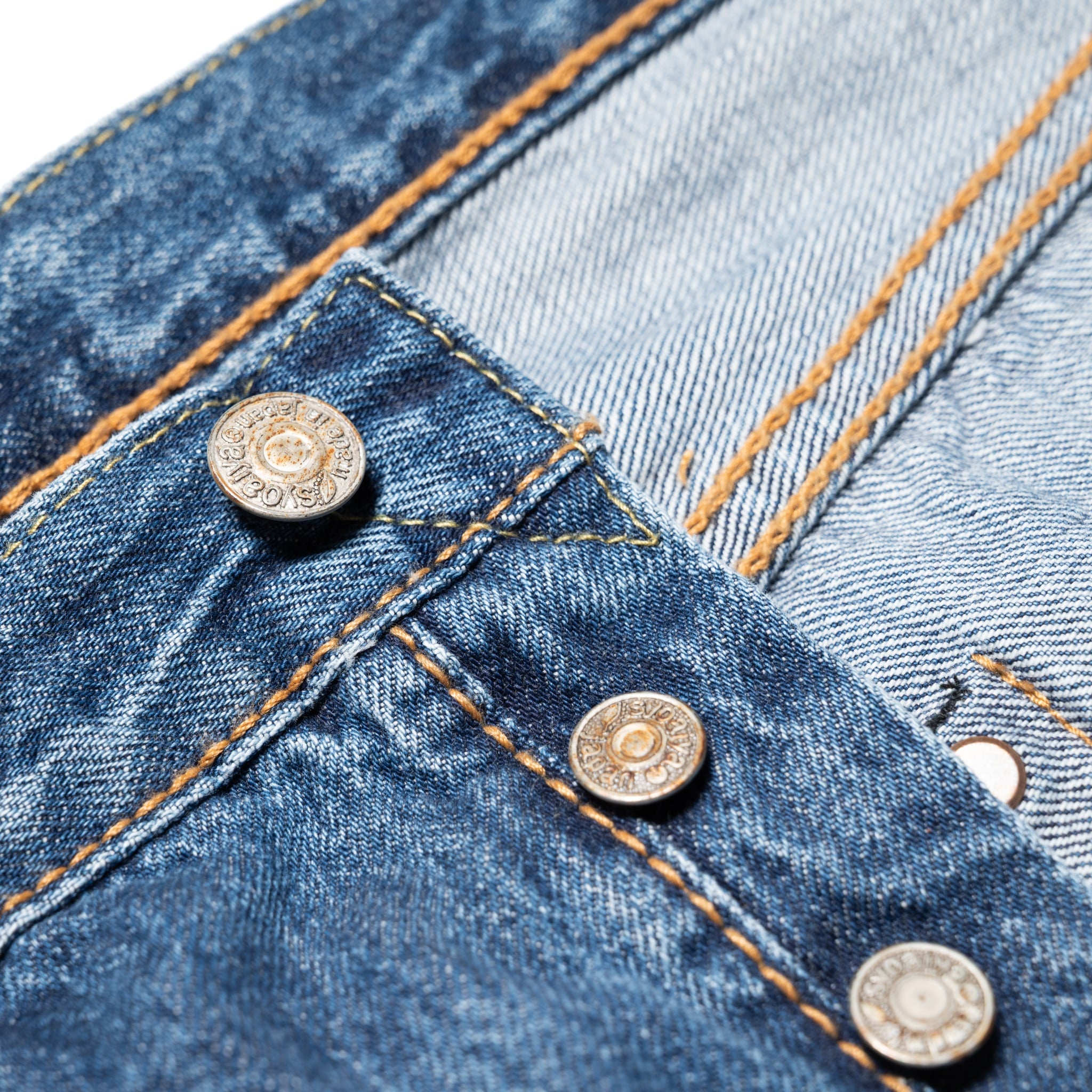USED-019-ID Relaxed Taper 14oz Selvedge Denim - Used Wash