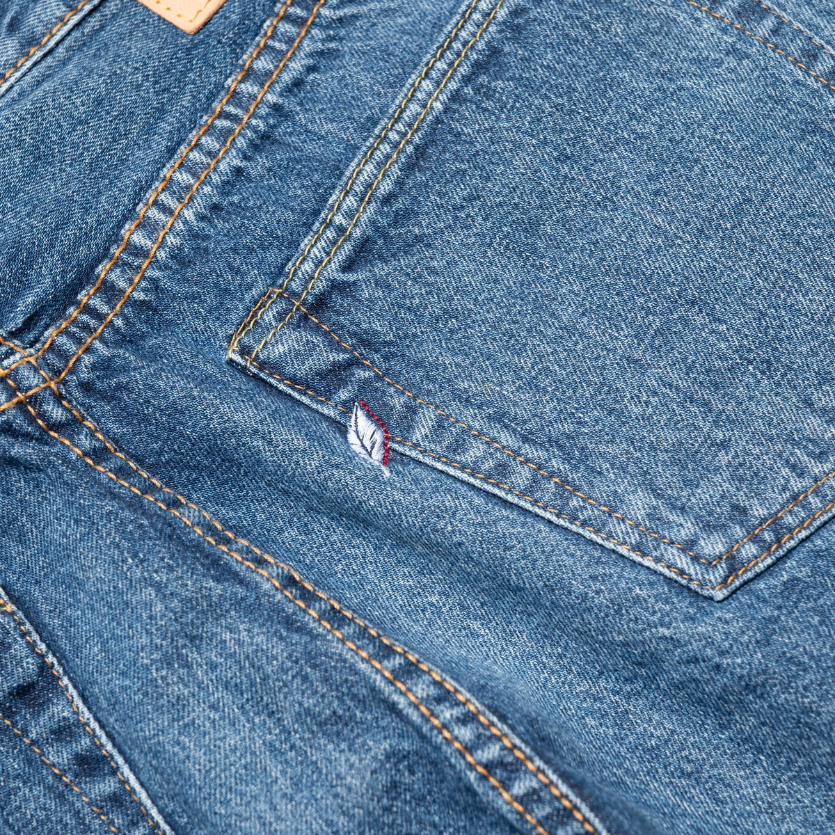 USED-019-ID Relaxed Taper 14oz Selvedge Denim - Used Wash