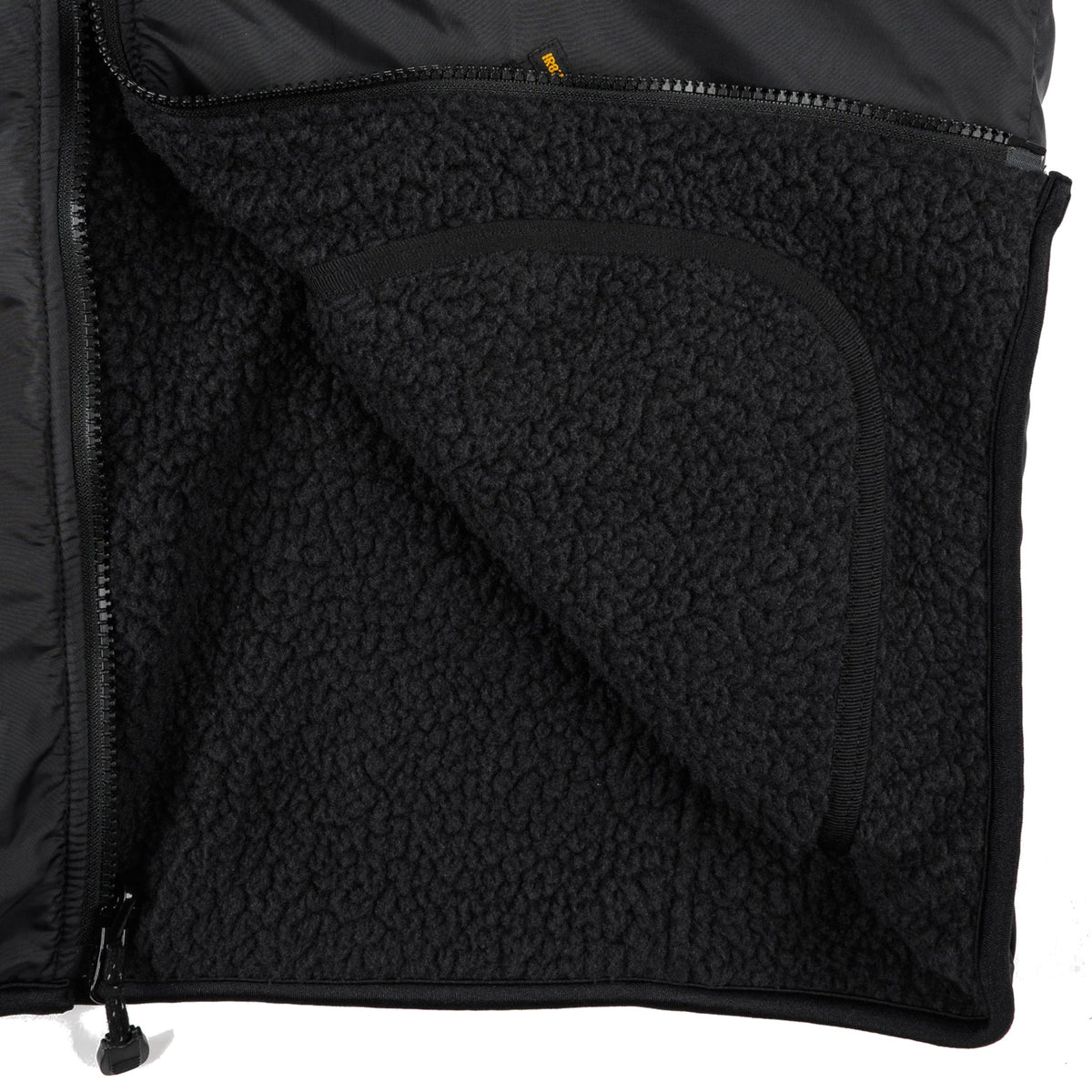 IHJ-157-BLK Reversible Fleece Jacket - Black
