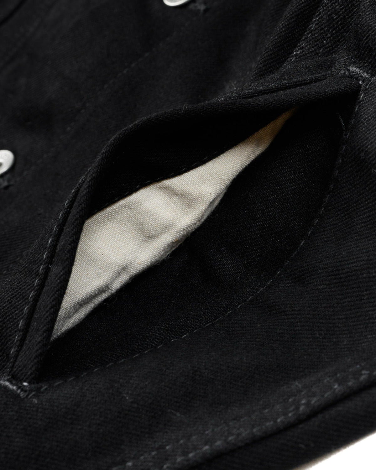 IHJ-86 14oz Selvedge Denim Modified Type III Jacket - Black/Black
