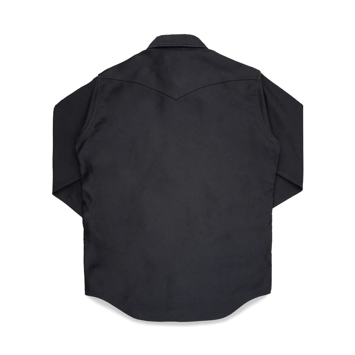 IHSH-426-BLK 12oz Military Moleskin Western Shirt - Black
