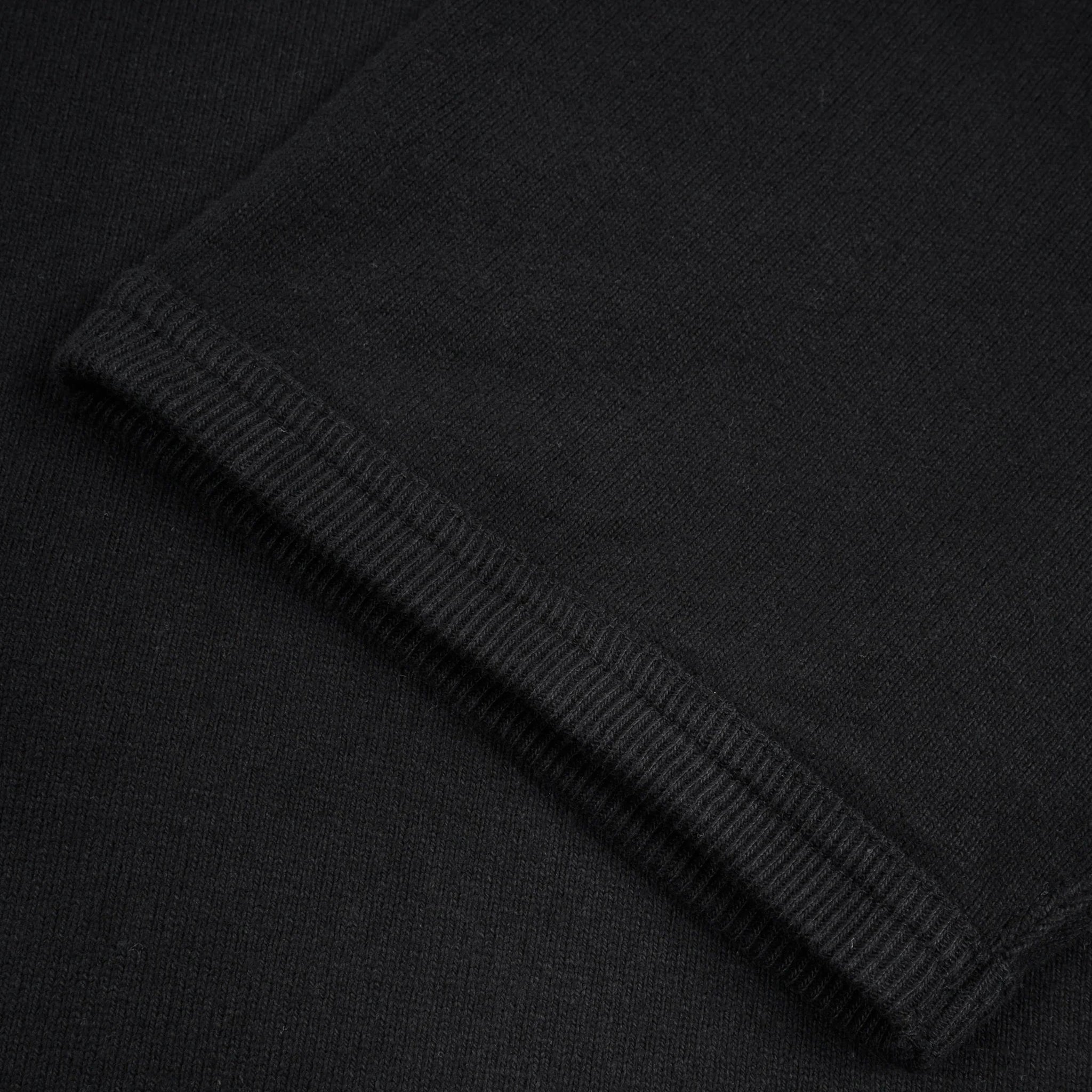 IHT-1600-BLK 11oz Cotton Knit Crew Neck T-Shirt - Black