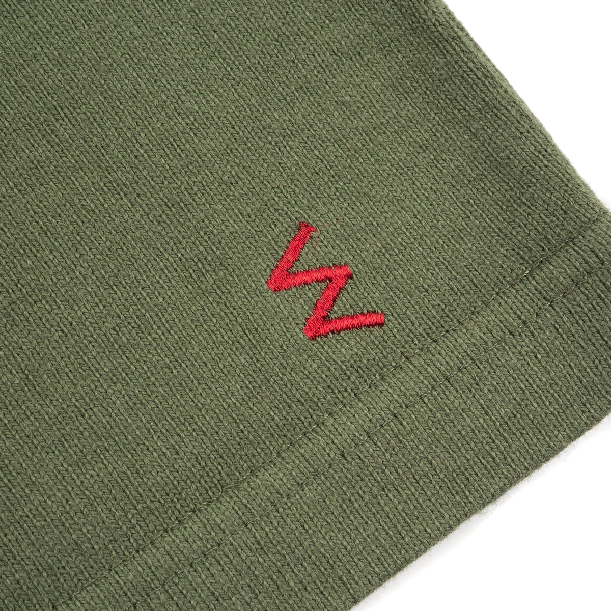 IHT-1600-OLV 11oz Cotton Knit Crew Neck T-Shirt - Olive