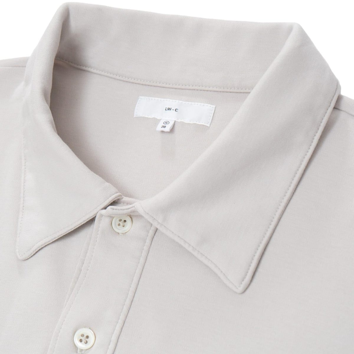 LW-P301 Interlock Two Button Polo - Solar Grey