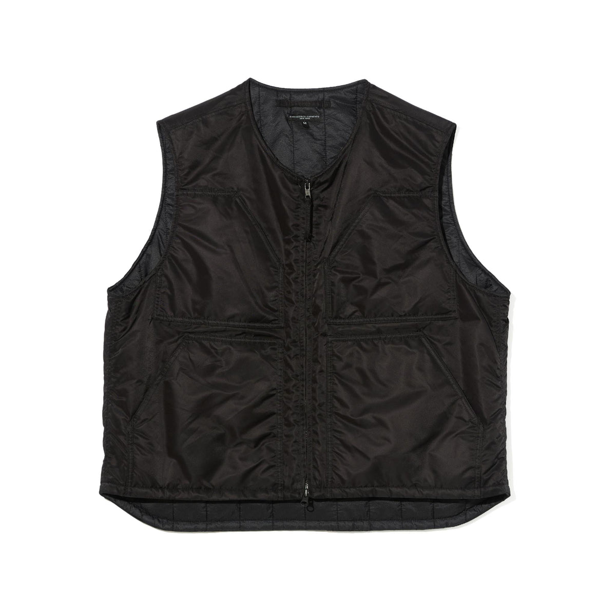 Over Vest - Black Flight Satin Nylon