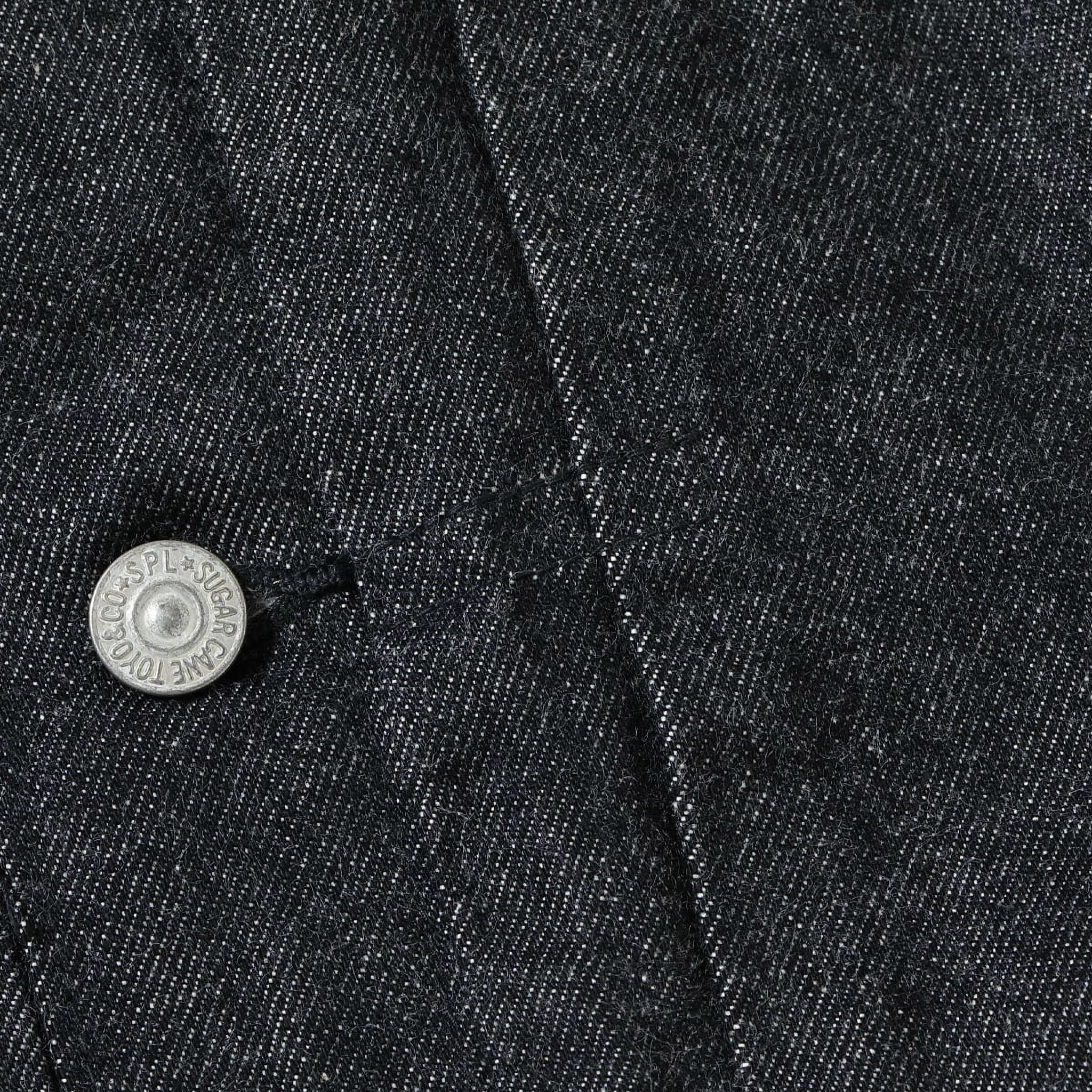 SC15650 14.25oz Black Selvedge Denim Jacket 1953 Model