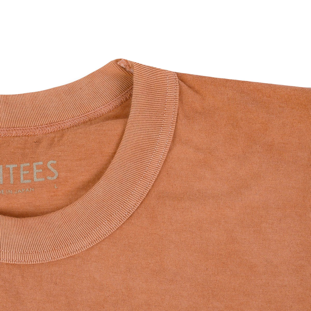 UTIL-HDYE-PCH 5.5oz Loopwheel Crew Neck T-Shirt - Hand Dyed Peach