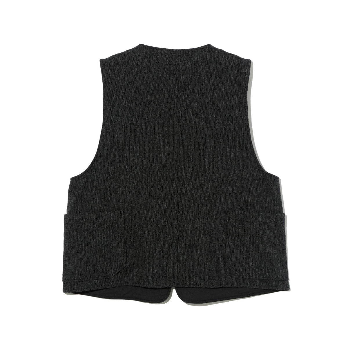 Upland Vest - Charcoal Wool Poly Heavy Tweed