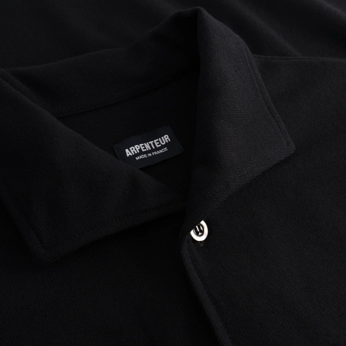 Coral Wide Collar Shirt Rachel Mesh - Black