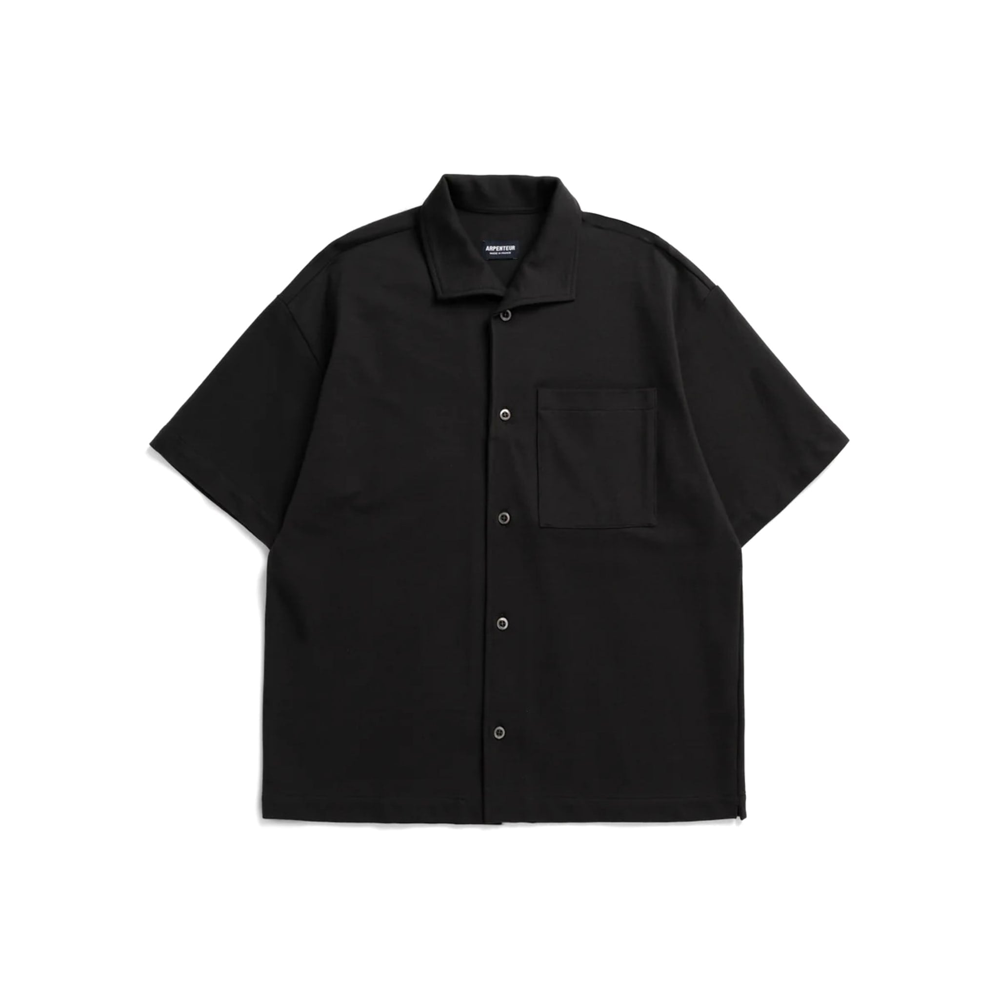 Coral Wide Collar Shirt Rachel Mesh - Charcoal