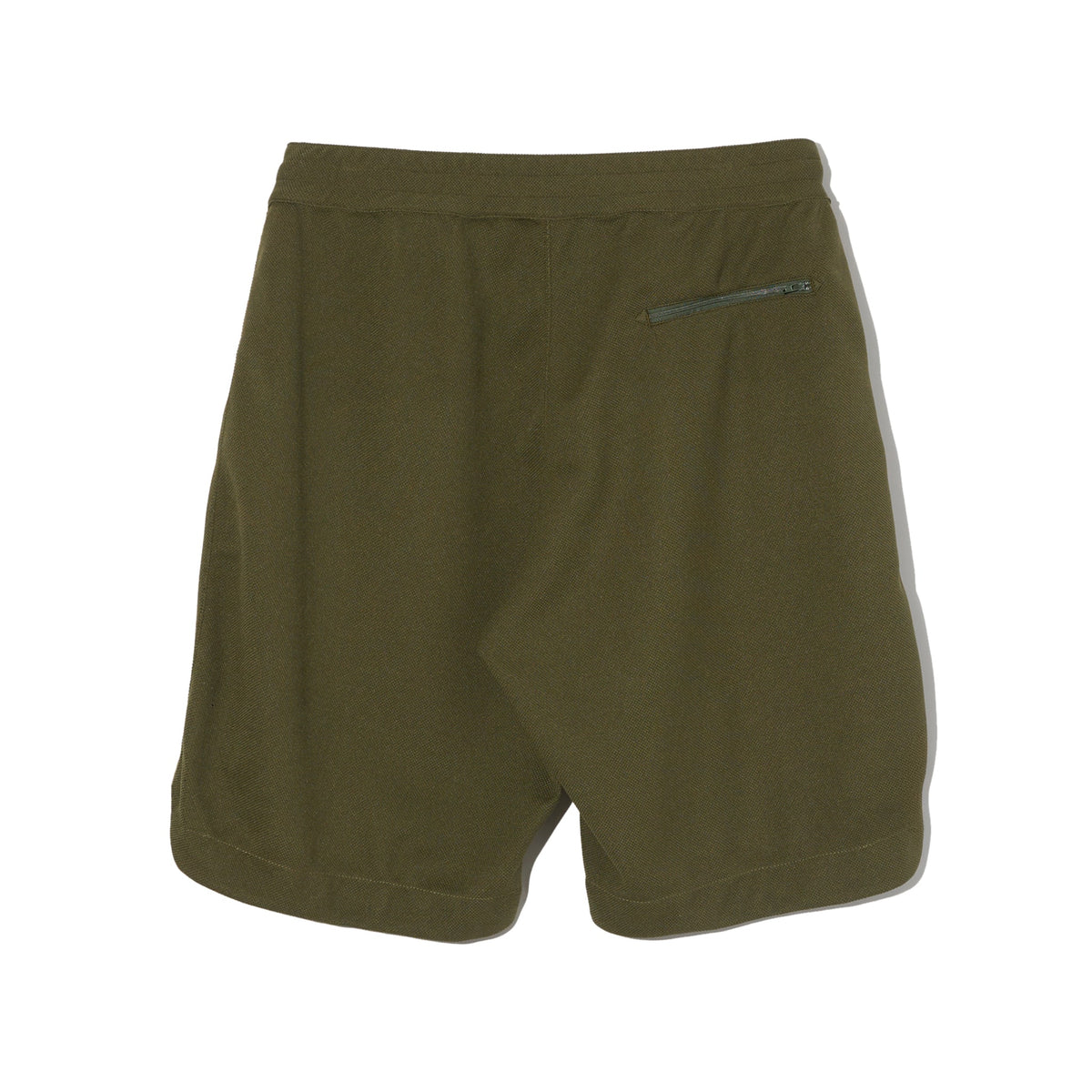 BB Short - Olive Diamond Poly Knit