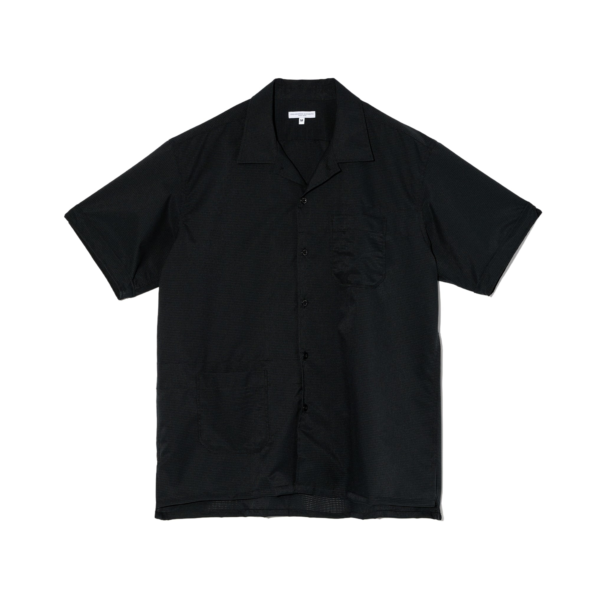 Camp Shirt - Black Polyester Mesh