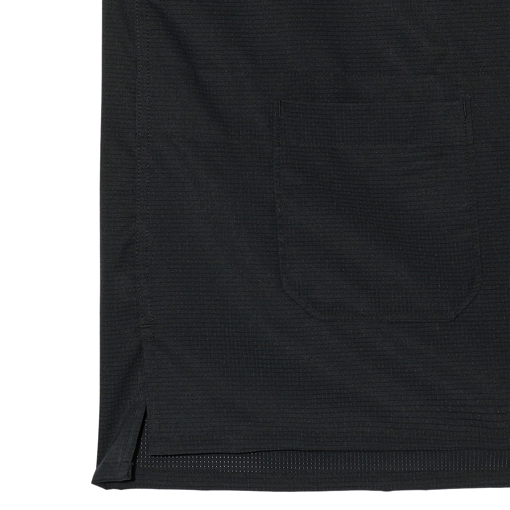 Camp Shirt - Black Polyester Mesh