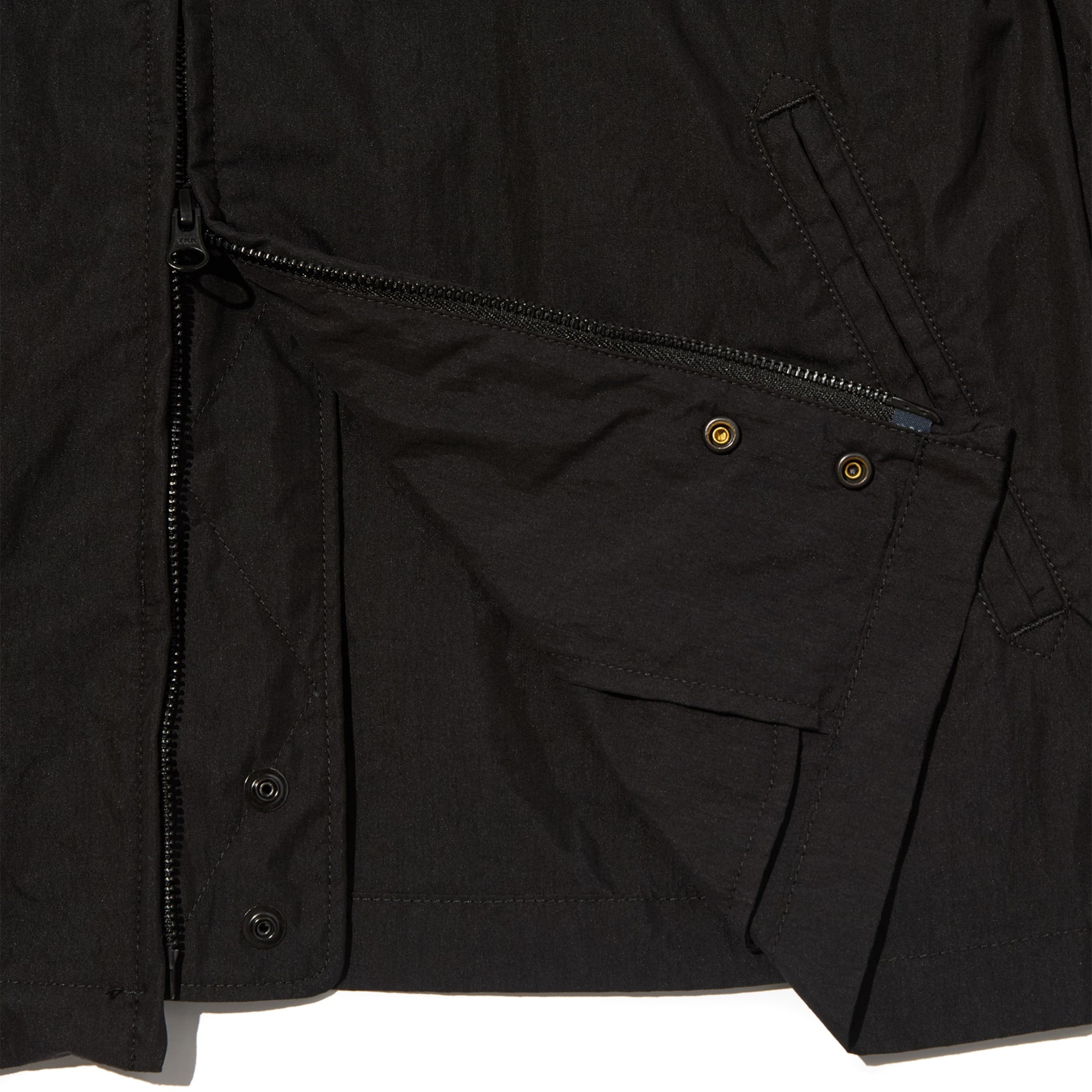 Claigton Jacket - Black Lightweight Nyco Poplin