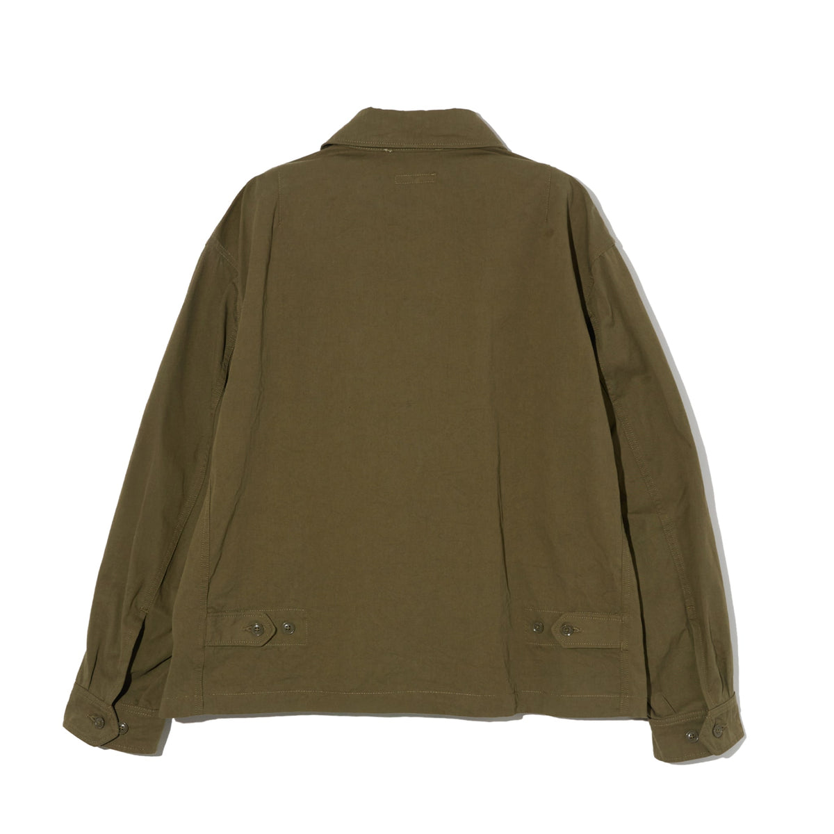 Claigton Jacket - Olive Cotton Sanded Cloth