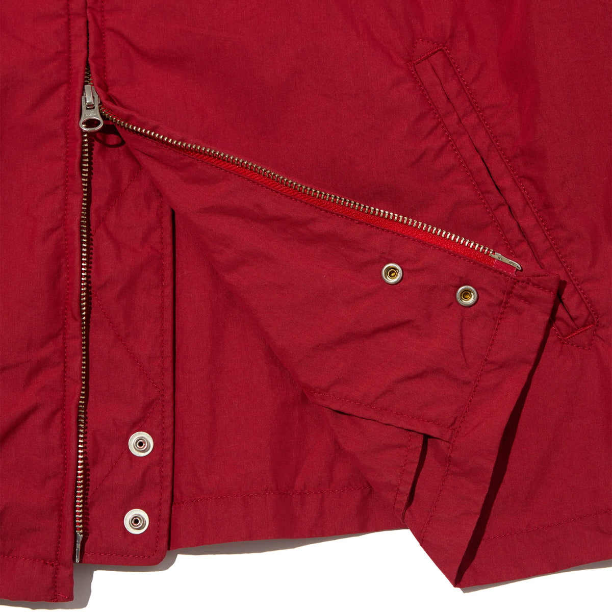 Claigton Jacket - Red Lightweight Nyco Poplin