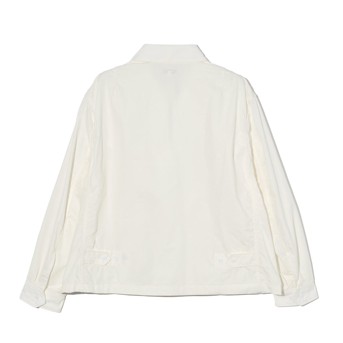 Claigton Jacket - White Lightweight Nyco Poplin