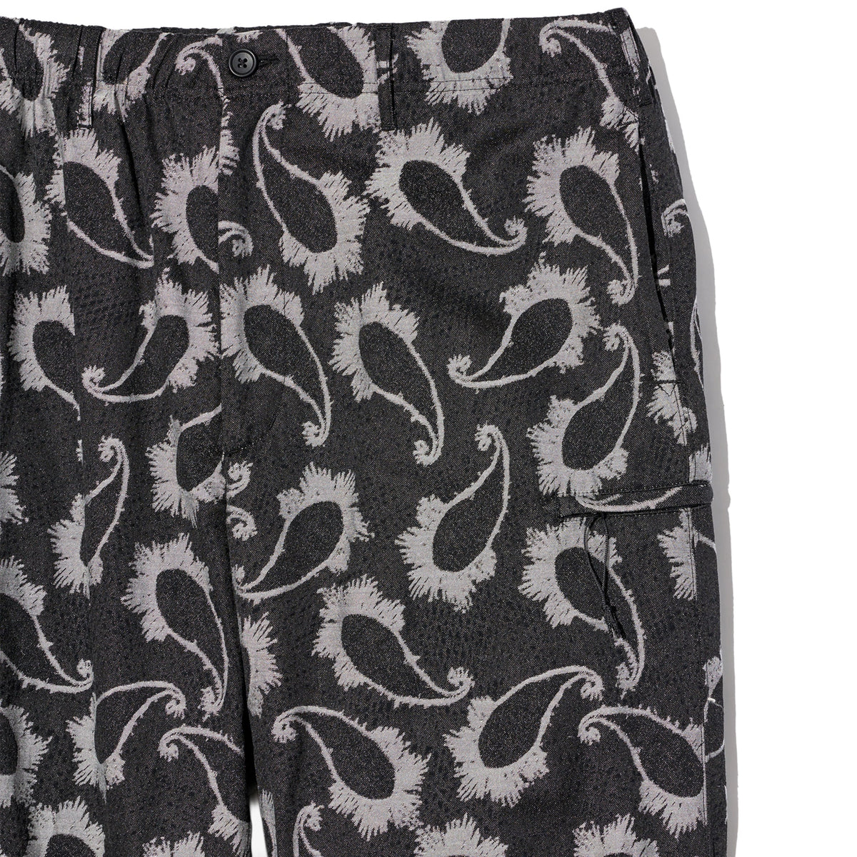 Drawstring Pant - Black/Grey CP Paisley Jacquard