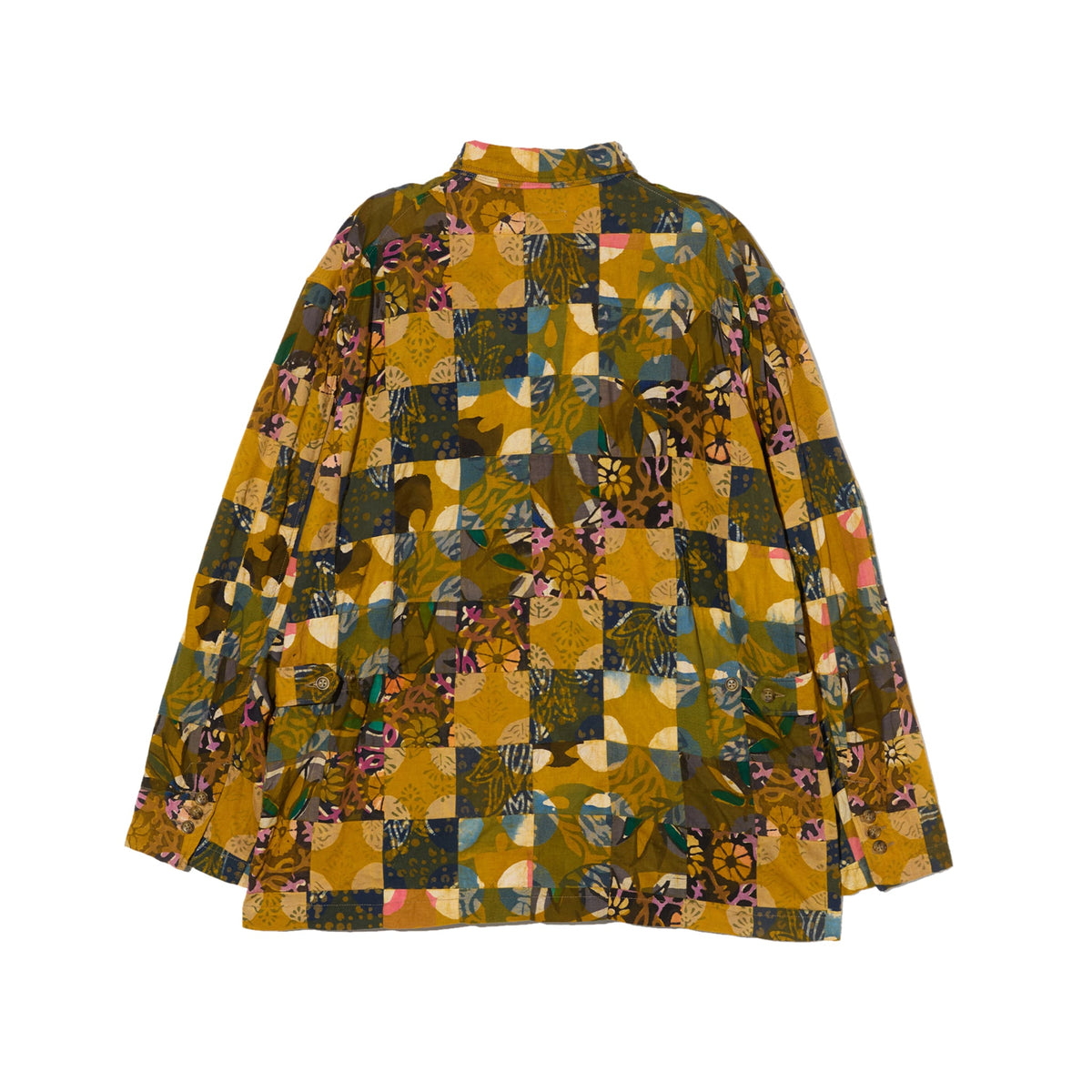 Loiter Jacket - Olive Cotton Multi Pattern Patchwork