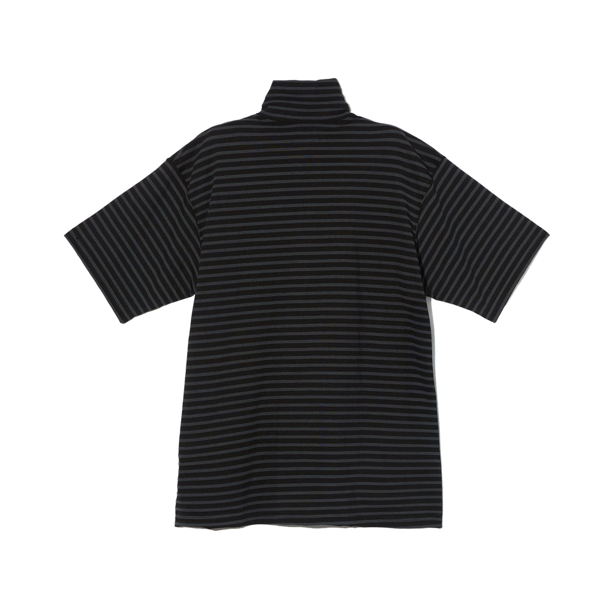 SS Zip Turtle - Charcoal/Black PC Stripe Jersey