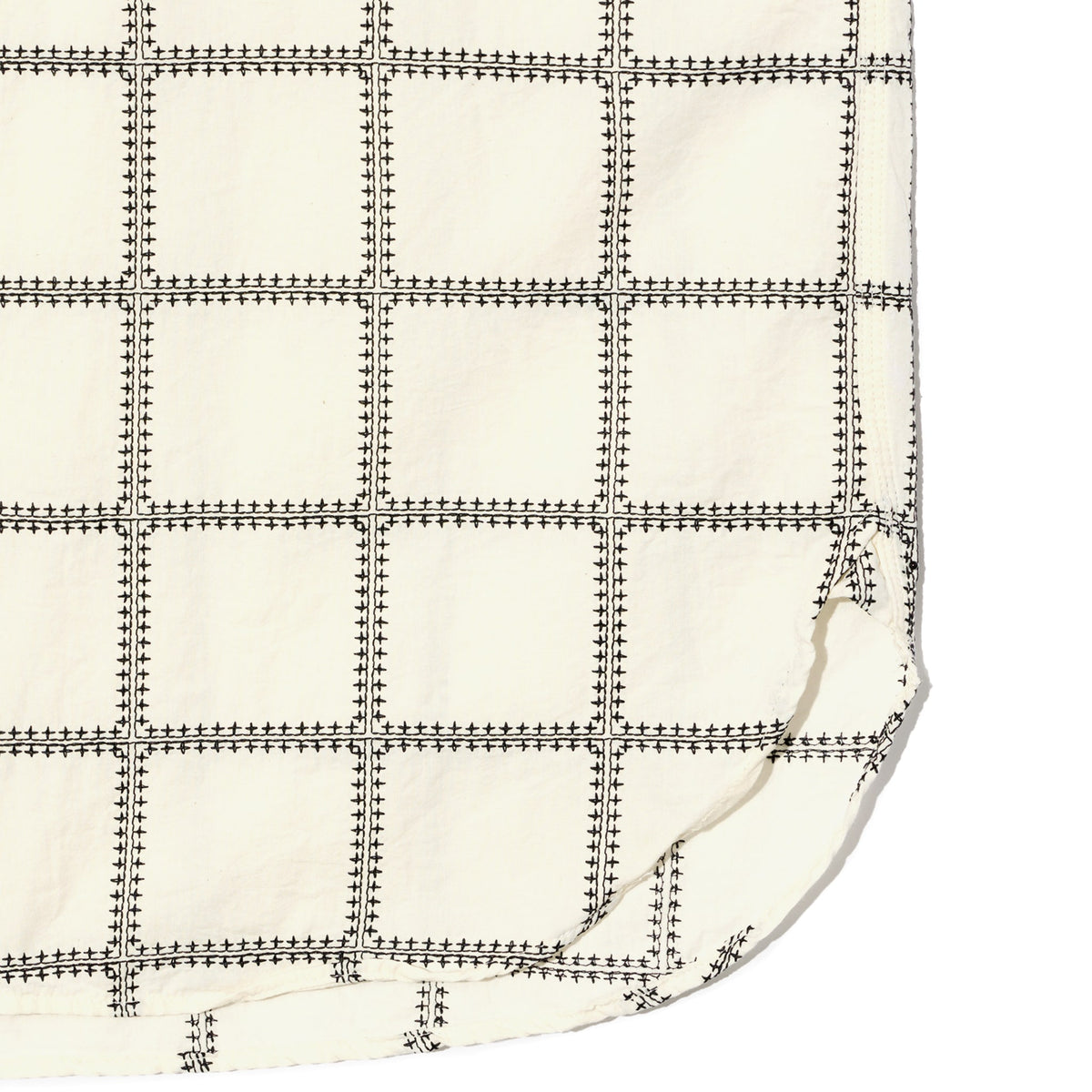 Work Shirt - White/Black CP Square Embroidery