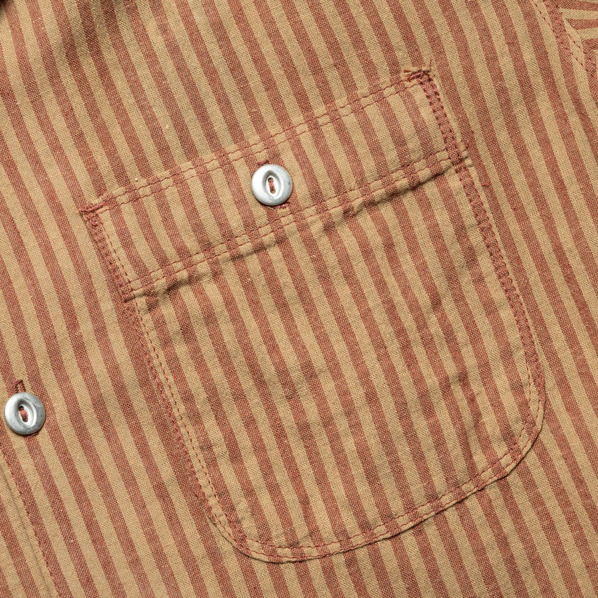 Dayton Short Sleeve Terracotta Stripe