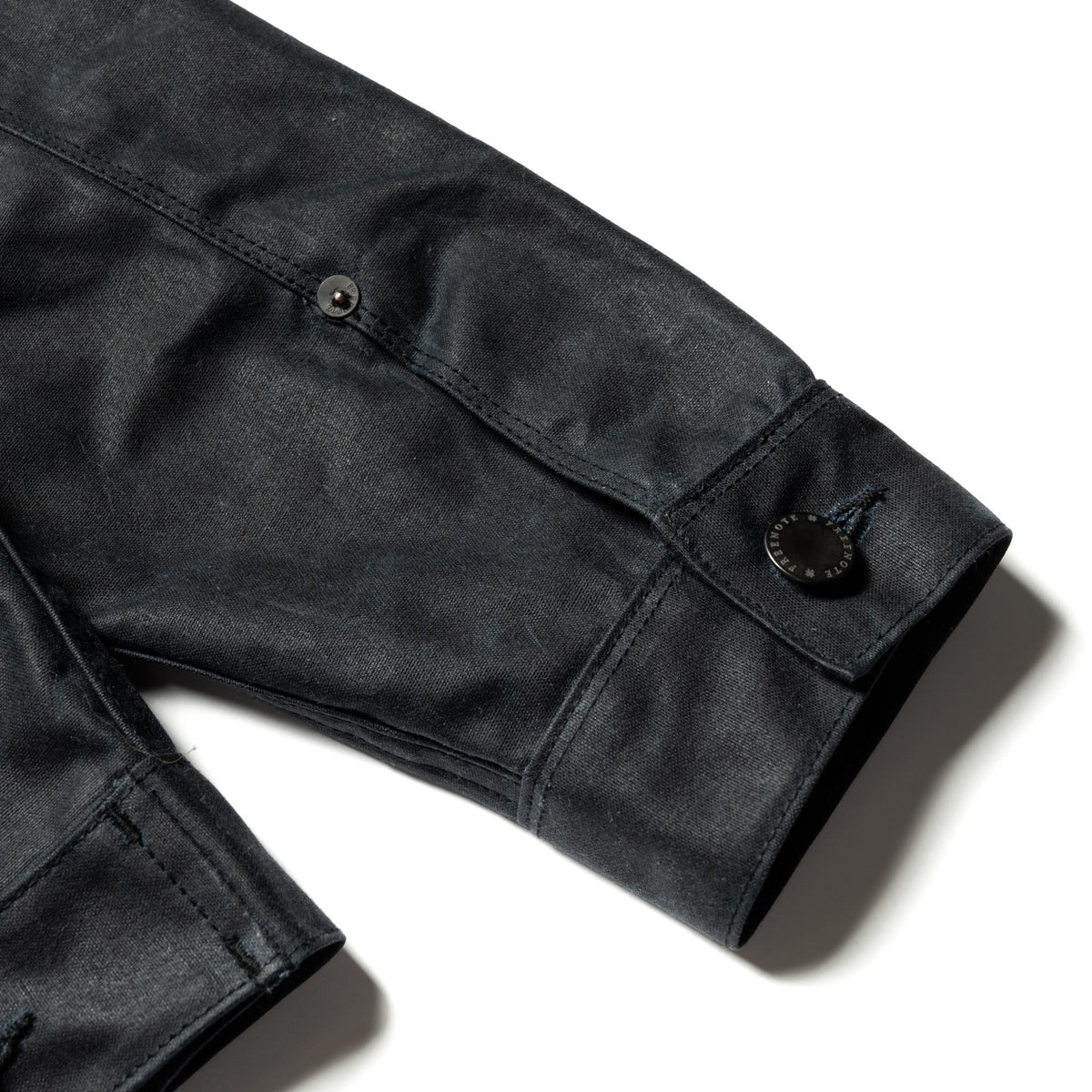 RJ-1 Riders Jacket Waxed Canvas - Black (Brown Lining)
