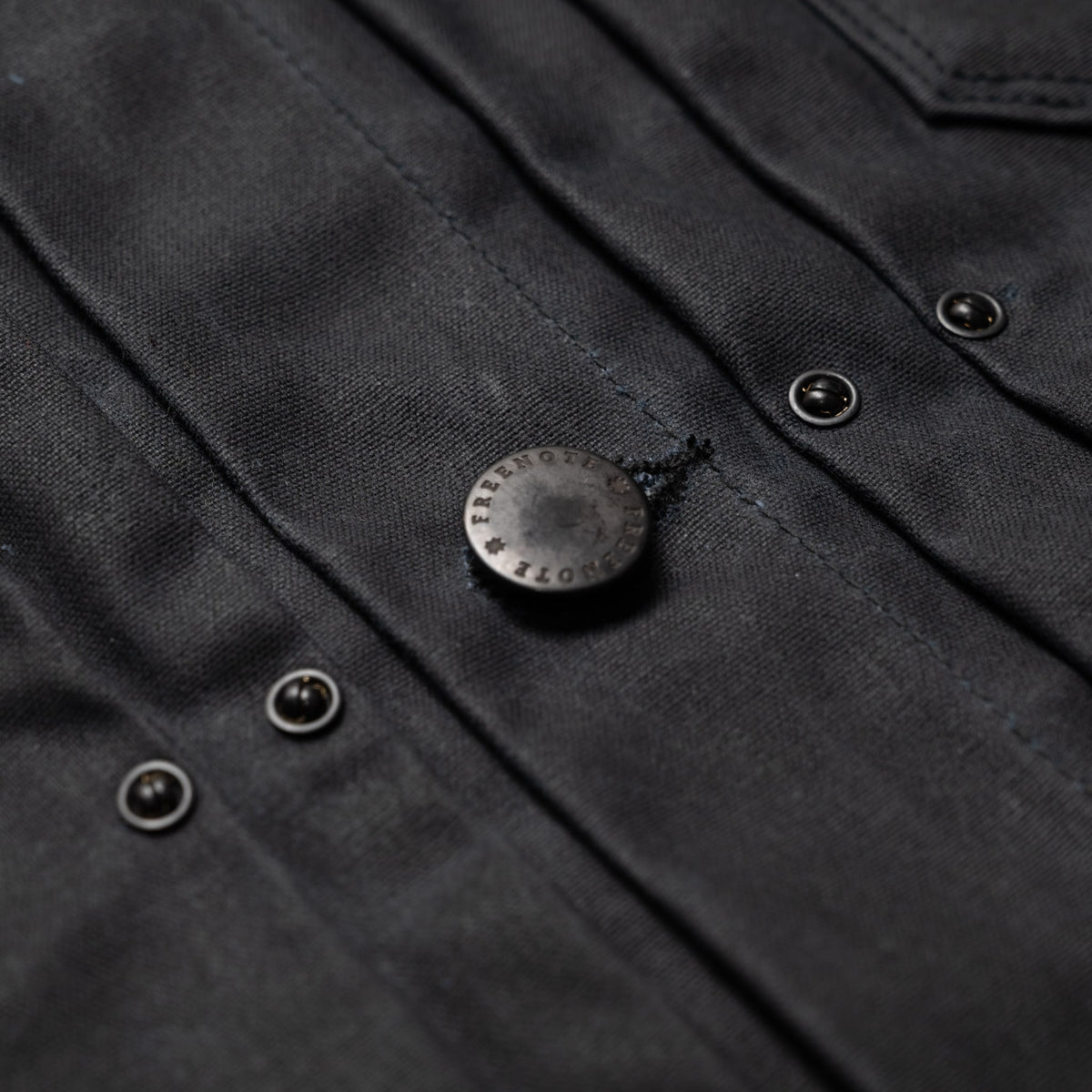 RJ-1 Riders Jacket Waxed Canvas - Black (Olive Lining)