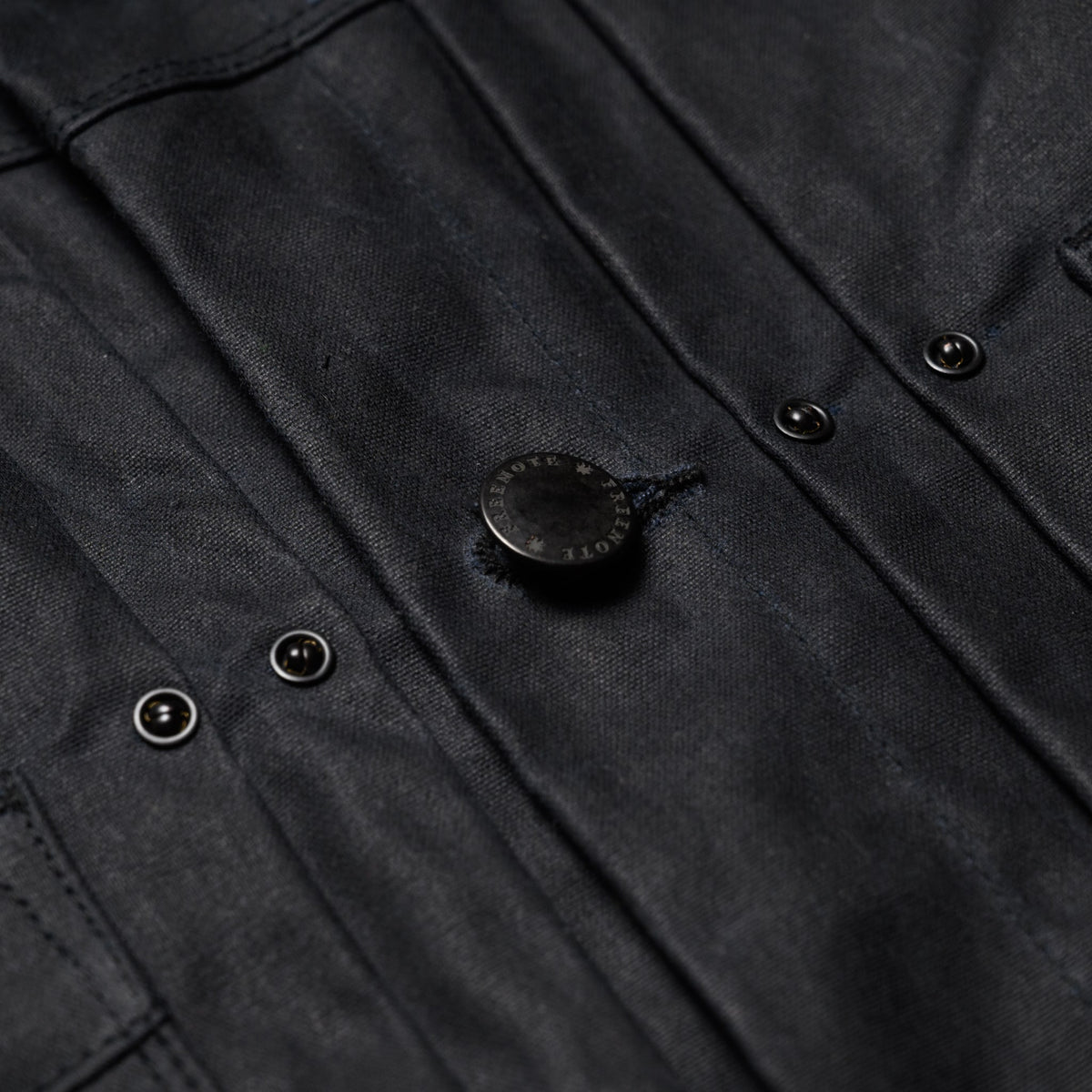 RJ-1 Riders Jacket Waxed Canvas - Black (Purple Lining)