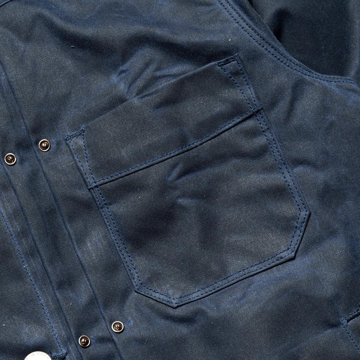 RJ-1 Riders Jacket Waxed Canvas - Navy (Navy Lining)