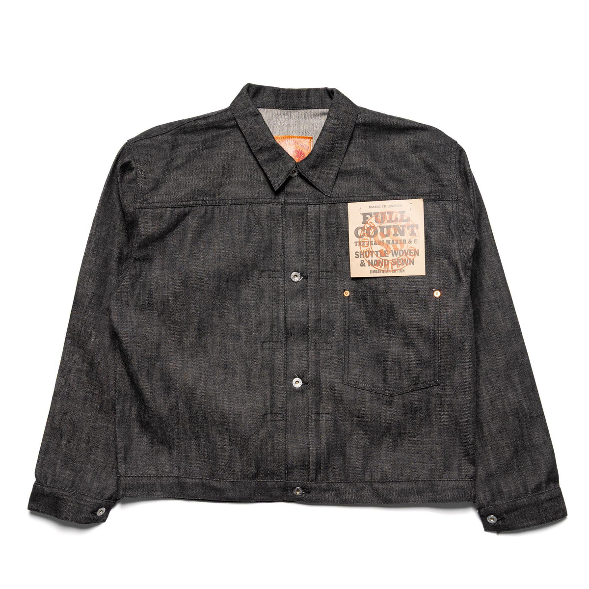 S2107BKSS WWII Model 11.5oz Black Denim Jacket (Raw)