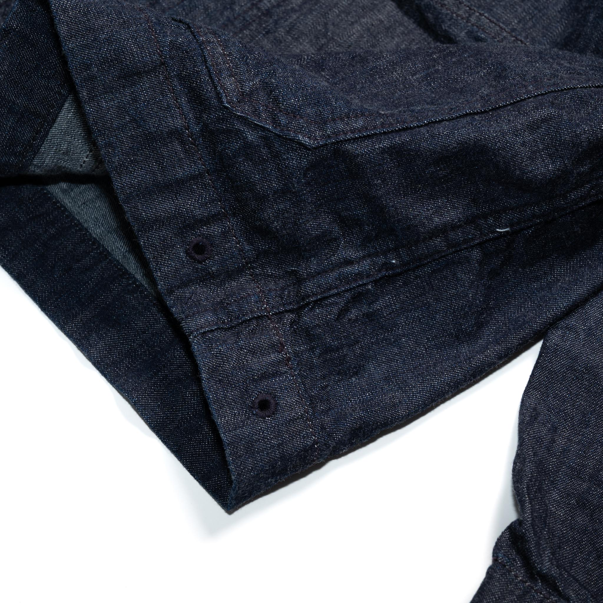 2052-1 USN Shawl Collar Denim Coverall - Indigo