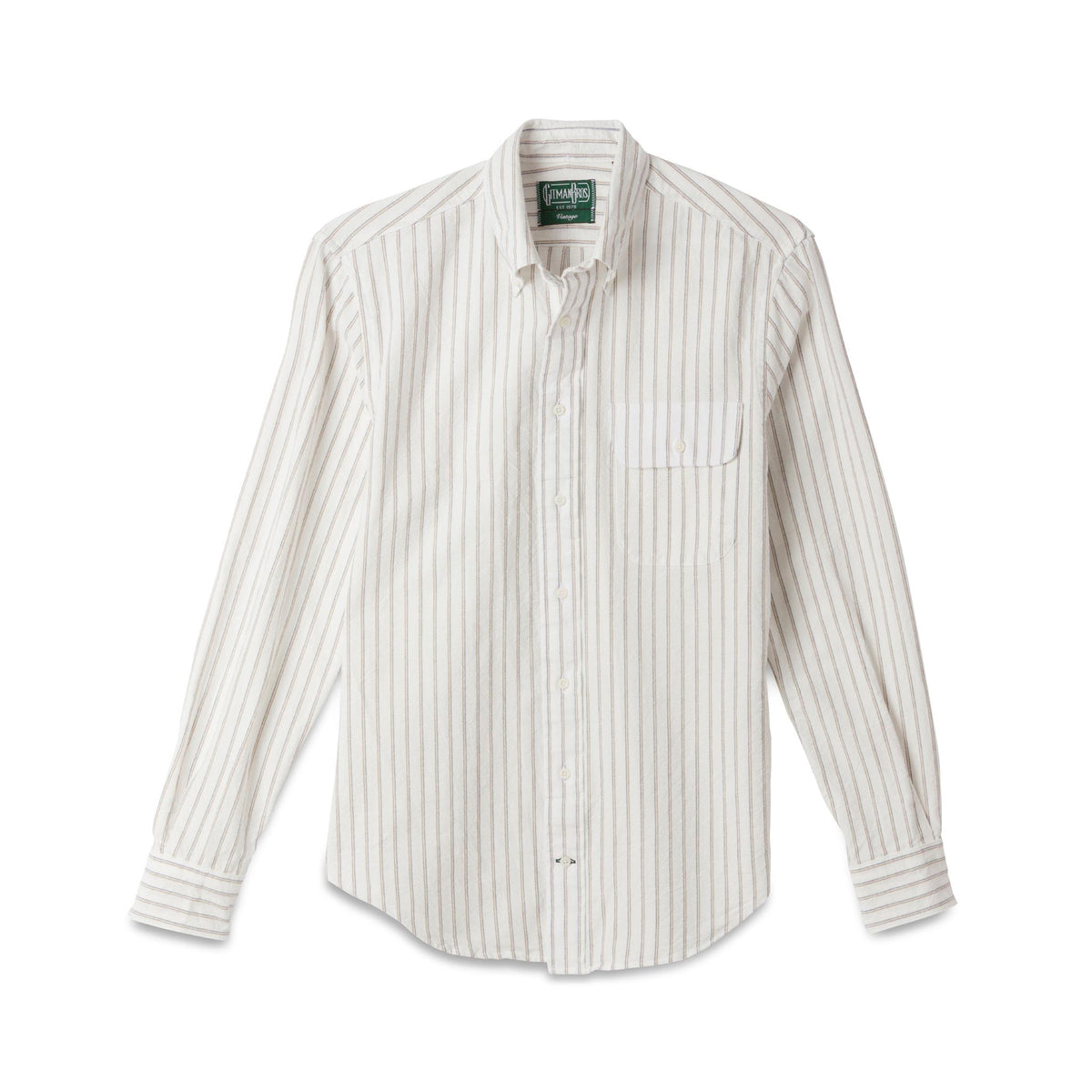 White Striped Japanese Oxford