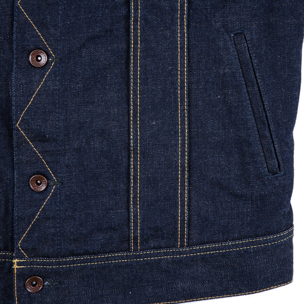 IH-101J-SR 18oz Selvedge Denim Storm Rider Jacket - Indigo
