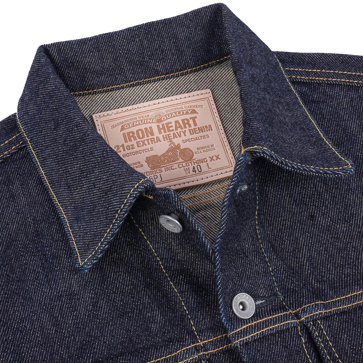 IH-526PJ 21oz Selvedge Denim Modified Type III Jacket - Indigo