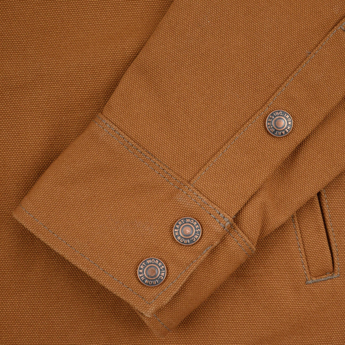 IHSH-422-BRN 17oz Cotton Duck CPO Shirt - Brown
