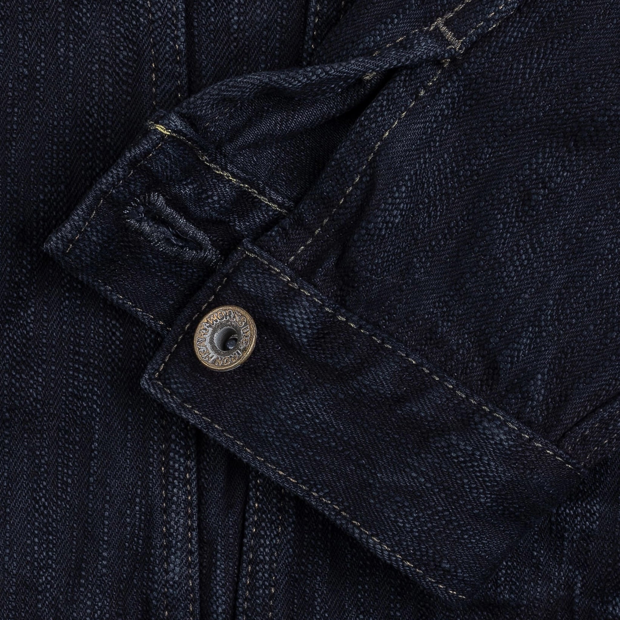 IH-526J-SLBod 16oz Slubby Selvedge Denim Type III Jacket - Indigo Overdyed Black