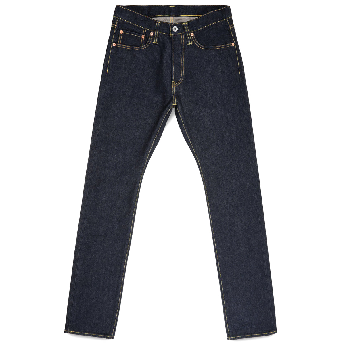 IH-555S-142 14oz Selvedge Denim Slim Cut Jeans - Indigo
