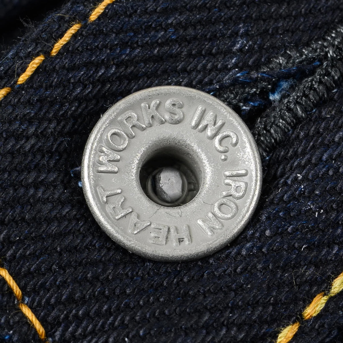 IH-666-XHSib 25oz Selvedge Denim Slim Straight Cut Jeans - Indigo/Black
