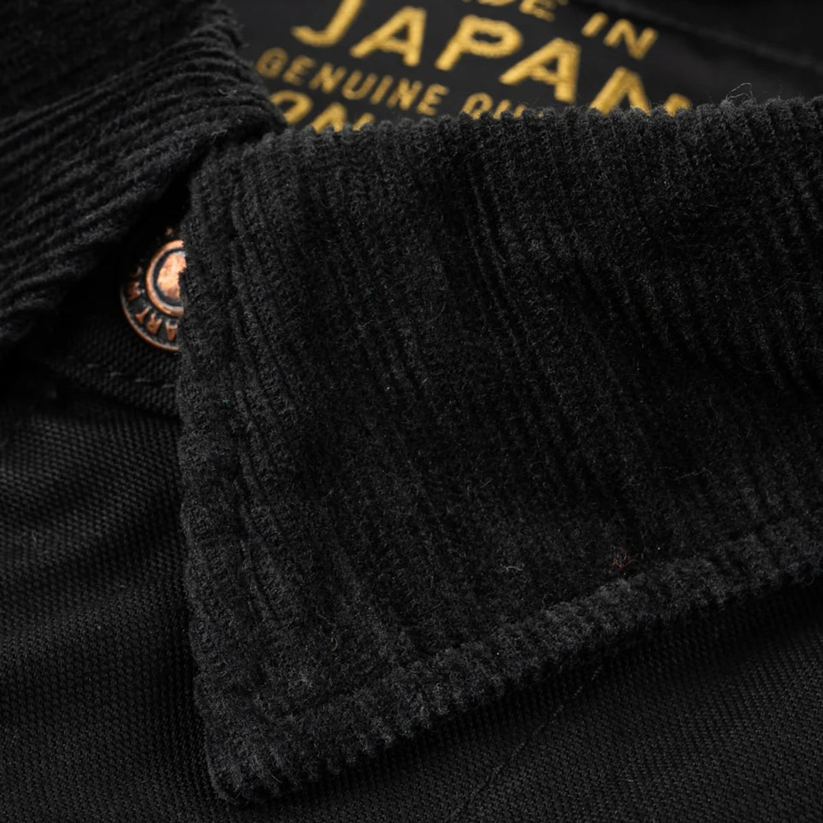 IHJ-148-BLK 10oz Kurashikizome® Organic Cotton Duck Chore Jacket - Black