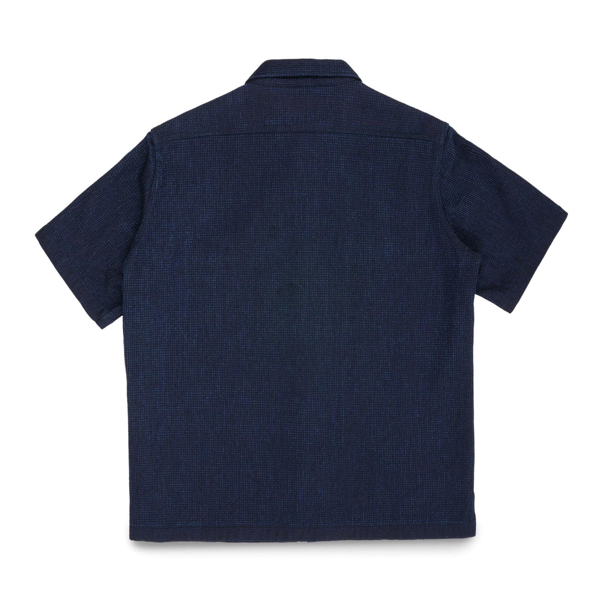 IHSH-445-IND 10oz Dobby Cloth Short Sleeve Mechanic Shirt - Indigo