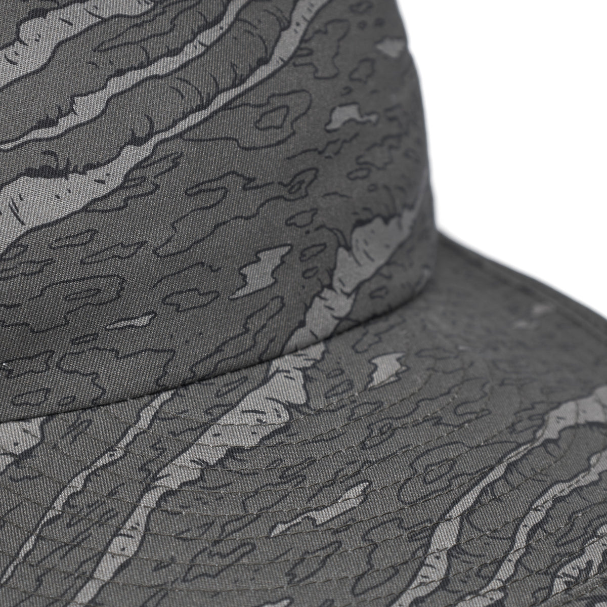 Marina Cap Cotton Poplin - Atlantic Wave Camo