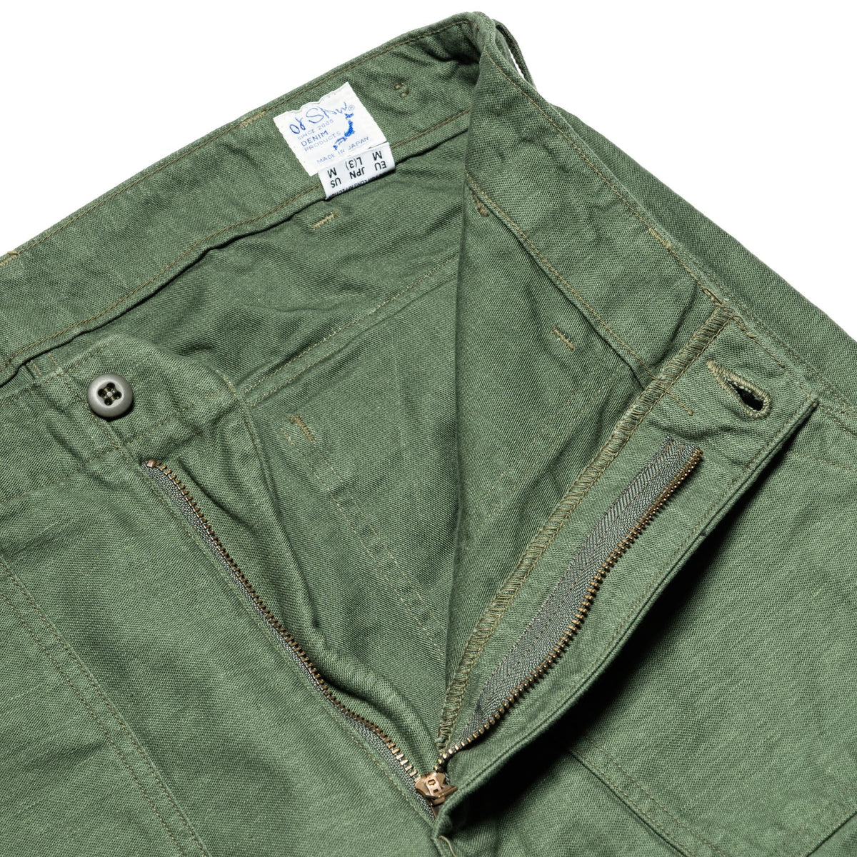 Slim Fit Fatigue Pants - Green