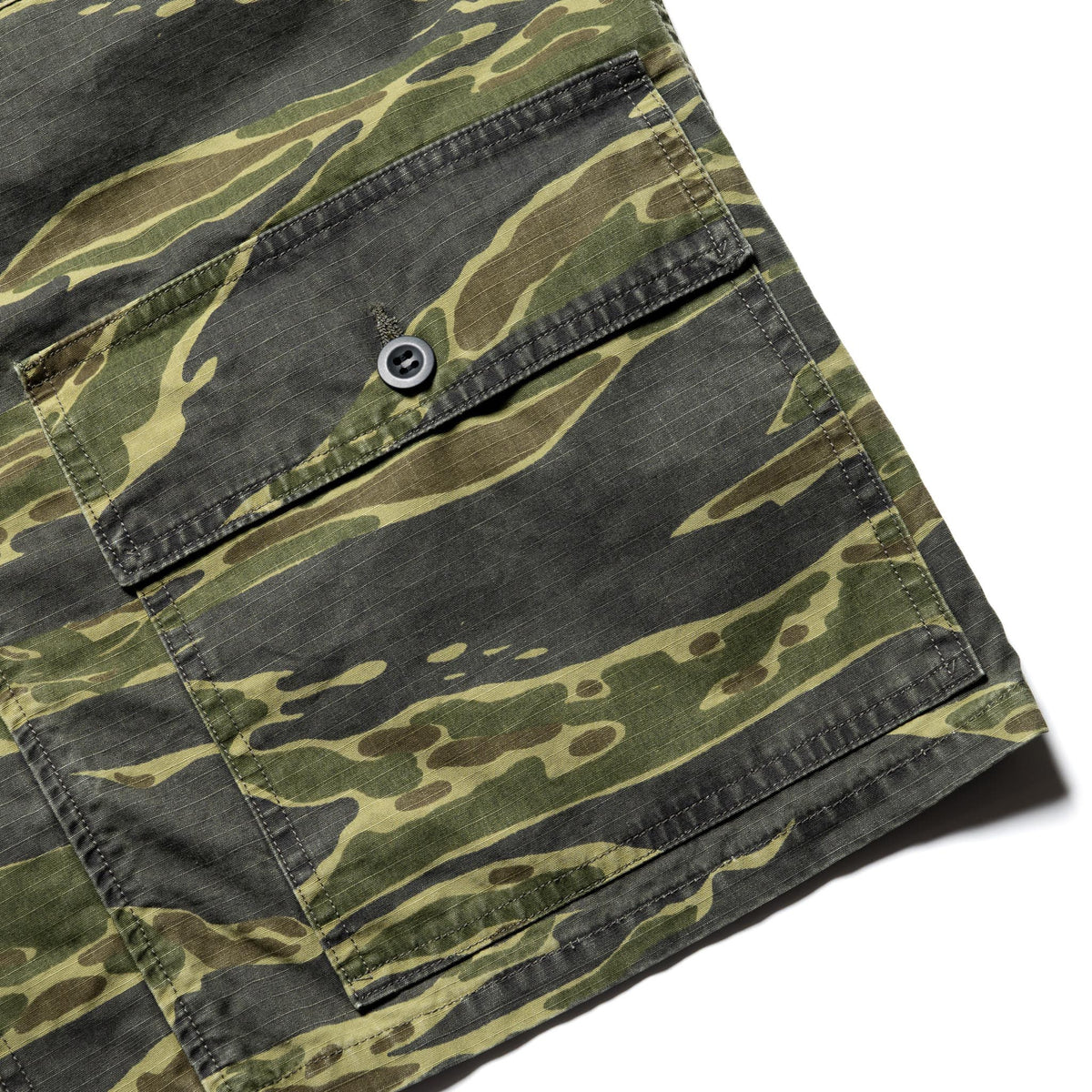 Utility Short Sleeve Shirt Jacket - Tiger Camo