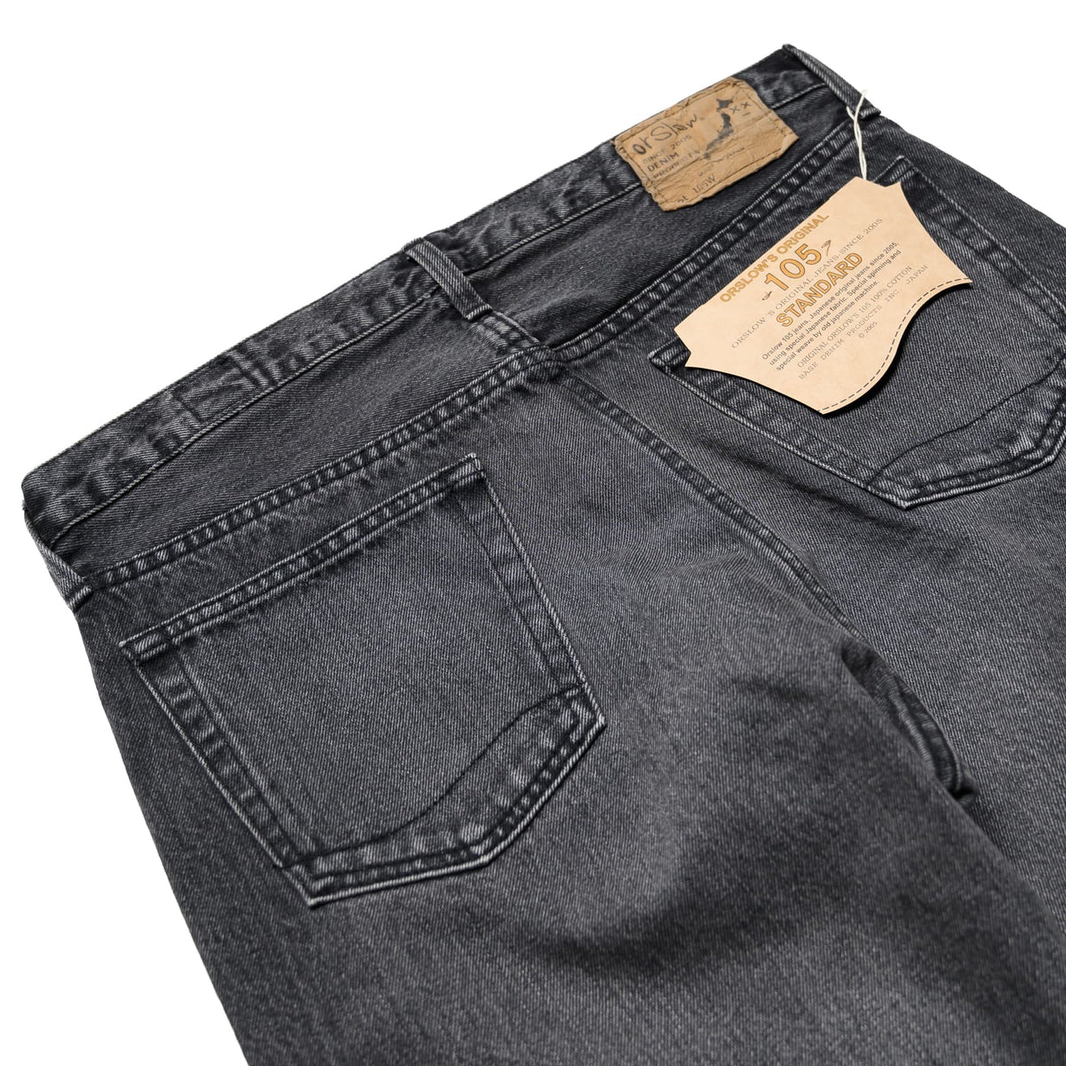 105 90's Denim - Black Denim Stonewash