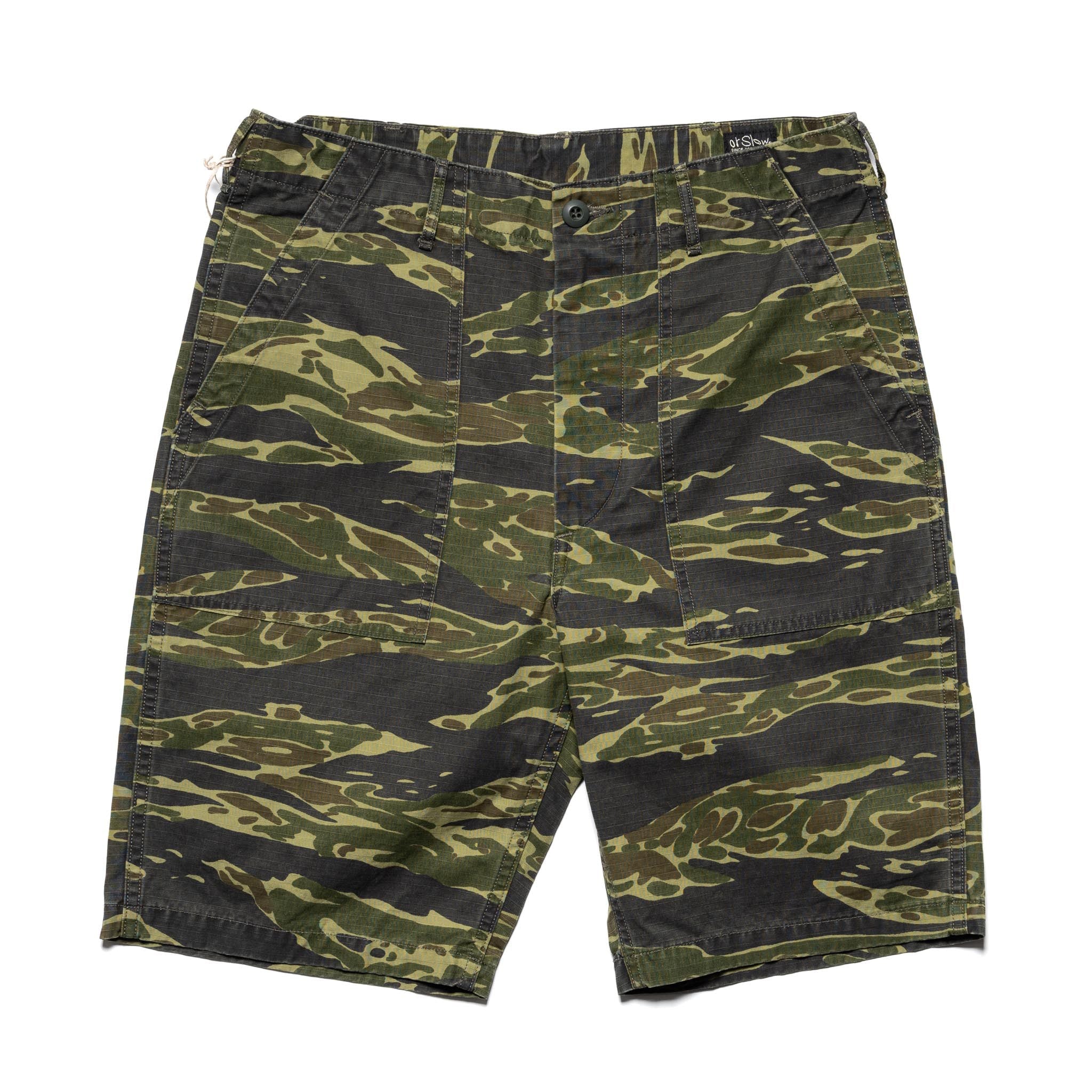 U.S. Army Fatigue Shorts - Tiger Camo